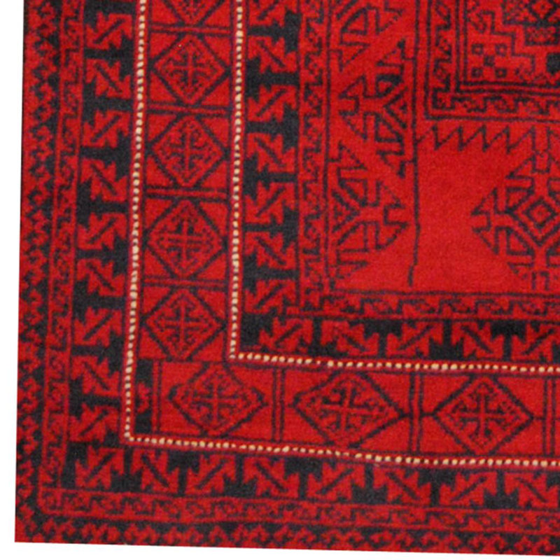 Tapis rouge en laine Hartstein