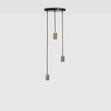 Walnut Triple Pendant