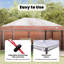 vidaXL Gazebo Cover Replacement Transparent PVC Outdoor Canopy Waterproof-125169240