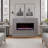 64 Inch Fireplace Mantel, Solid Wood-2065192818