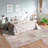 GLN Rugs Contemporary Collection - Machine Washable Modern Area Rug, Contemporary Washable Rug, Non Slip Area Rug, Abstract Living Room Rug, Bedroom Rug, Bathroom Rug (Tan and Beige Rug)-308014509
