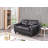 Moran 57'' Faux Leather Loveseat-759688236