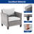 8-Pieces Patio Sofa Sets with 45'' Fire Pit Table, PE Rattan Wicker for Patio , Deck and Yard-1532529347-1532529345