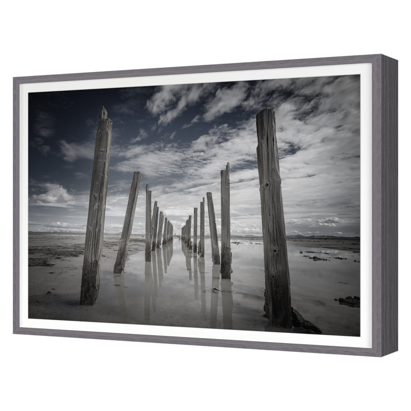 Industrial Jetty 3 Print by Chris Dunker, Gray, 36" H x 47" W
