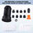 3-Modes Kitchen Faucet Spray Head Replacement Stainless Steel with 9 Adapters-117042677