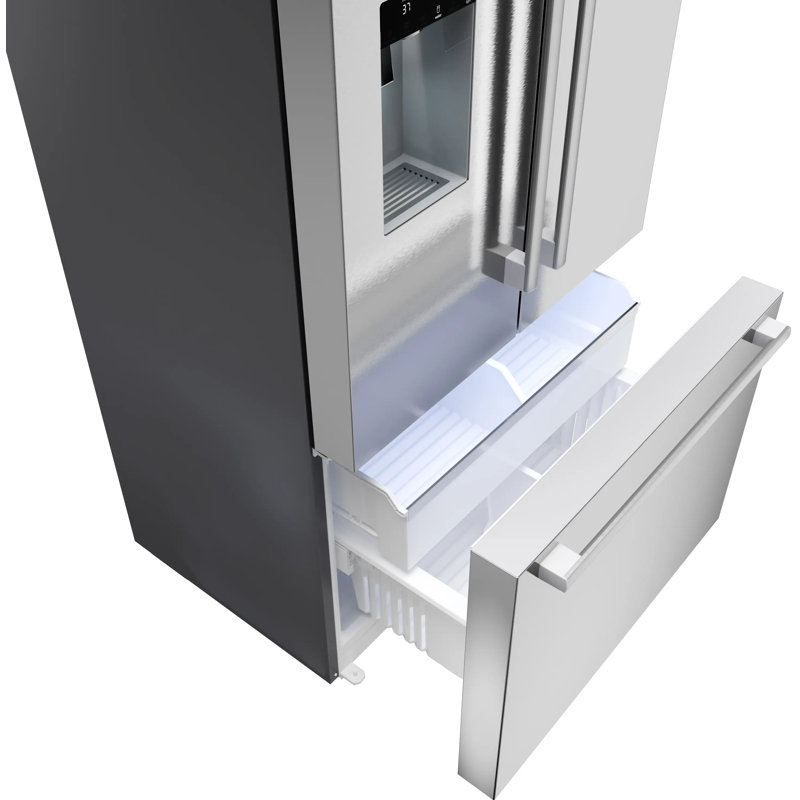 Free-Standing Fridge-Freezer, Stainless Steel