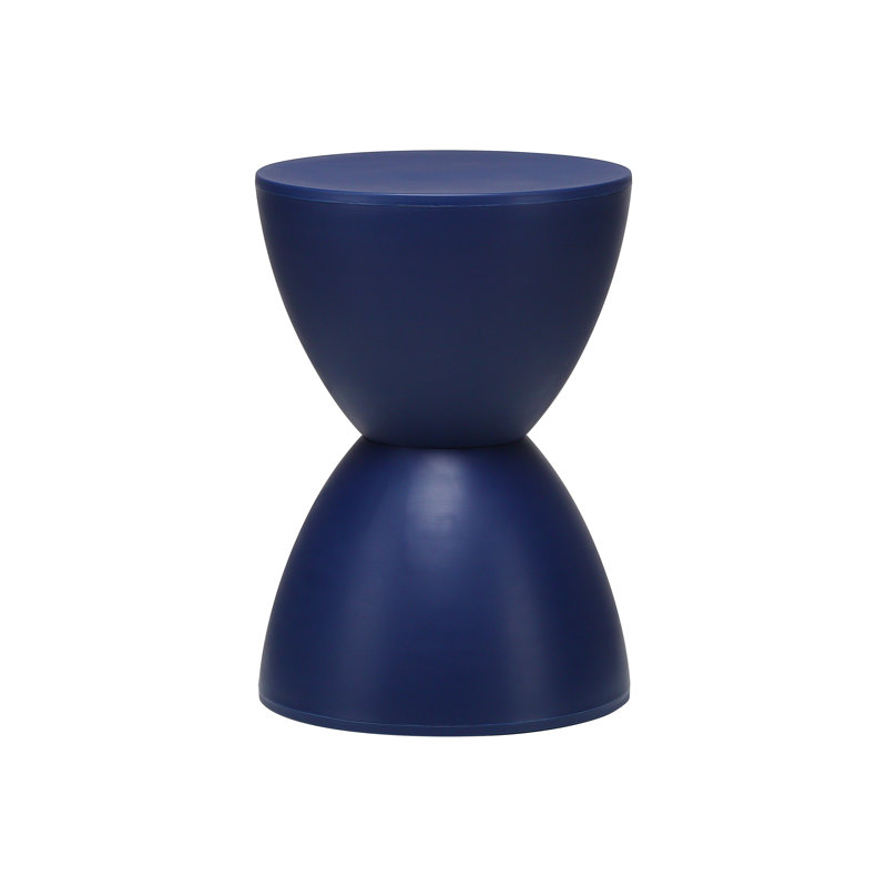 Tabouret d'appoint en plastique Burgess, Bleu