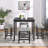 Shayleigh 5 - Person Four Leg Dining Set-1912021771-1912021768-1912021769