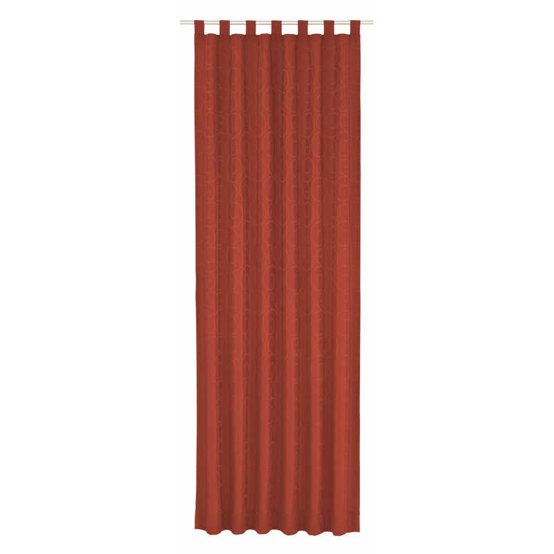 Coursey Room Darkening Curtain, 132cm Width x 245cm Drop, Dark red