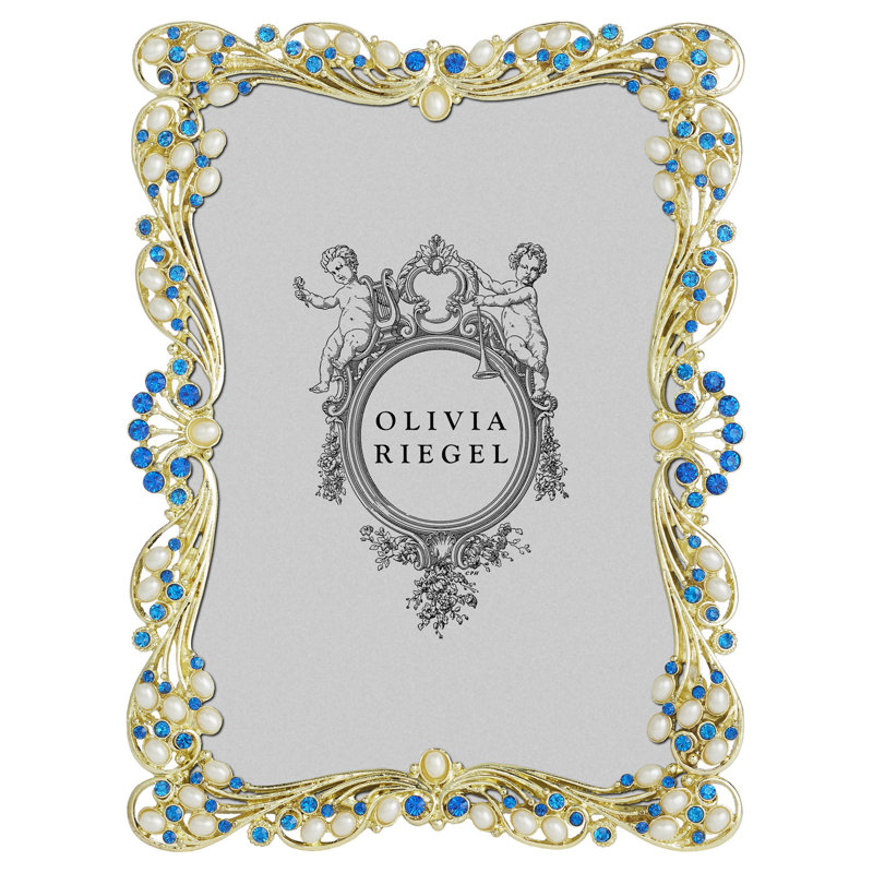 Audrey Metal Picture Frame, Gold, 4" W x 6" H