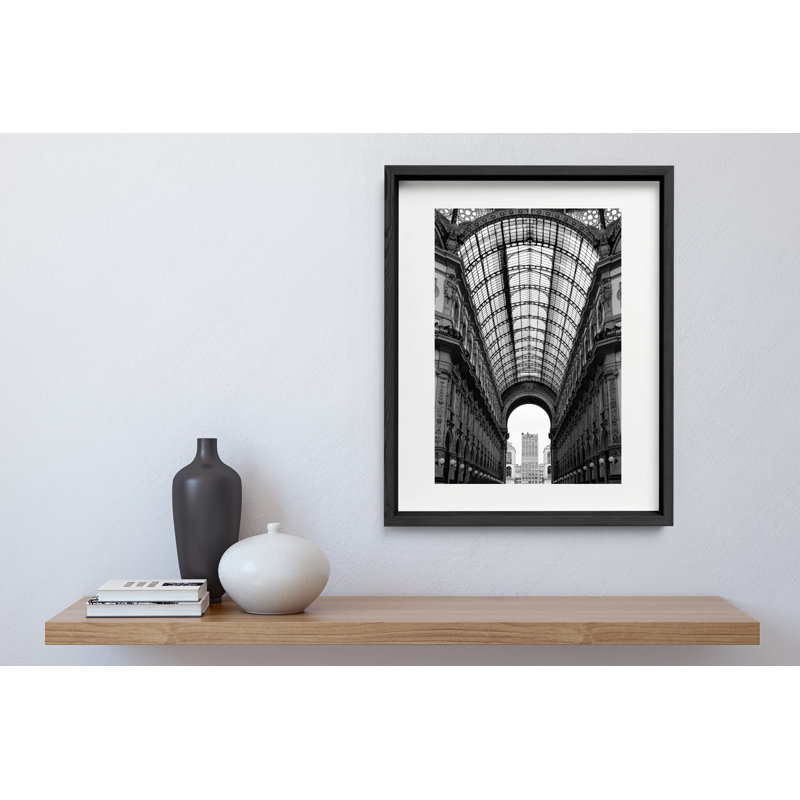 Martini Bianco Print by Joseph Regan, 16" H x 14" W x 0.75" D, Black