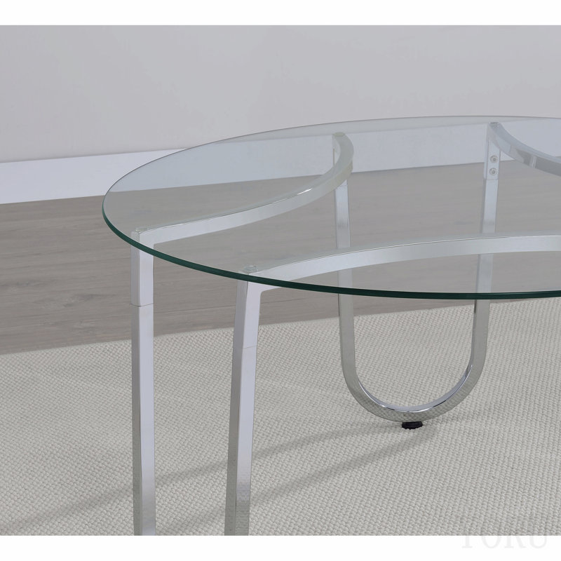 Table d'appoint chromée