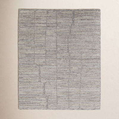 Hand-Woven Abstract Wool Rug