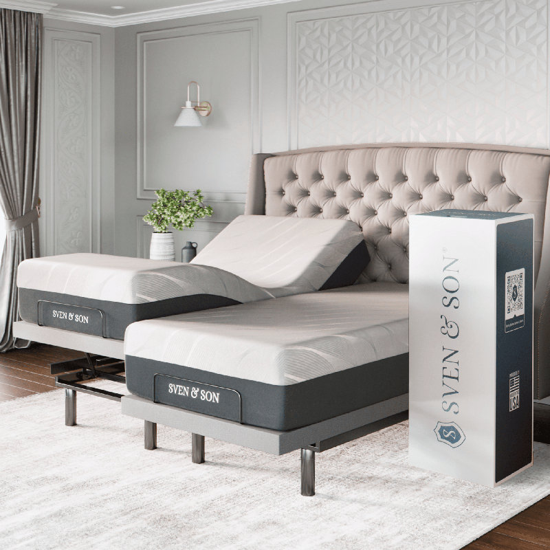Massaging Zero Gravity Adjustable Bed with Wireless Remote, Split King