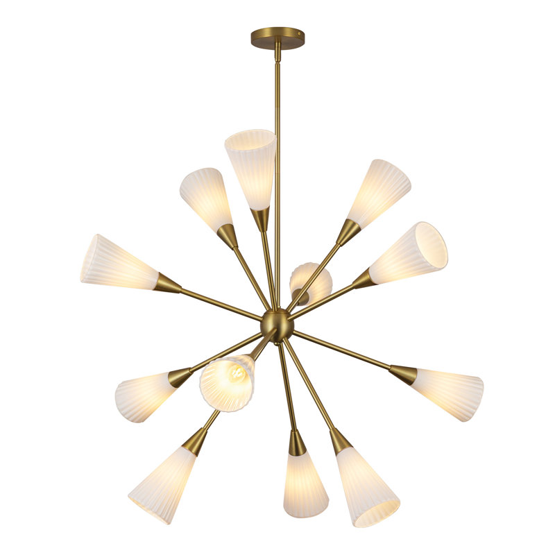 Lustre de 39 po Cosmo, Doré