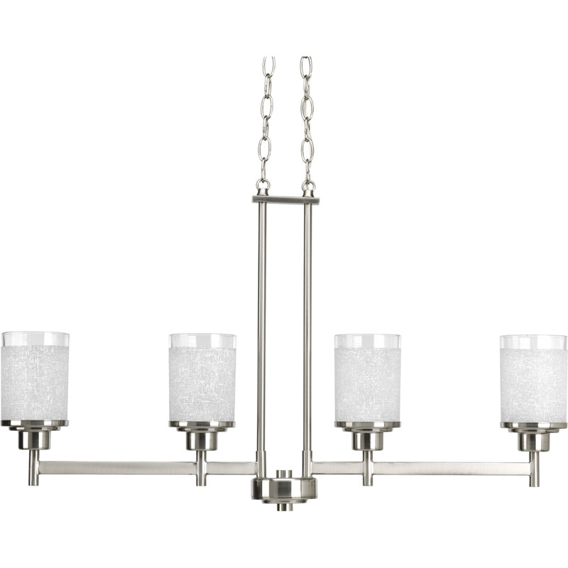 Luminaire suspendu linéaire à 4 lumières pour îlot de cuisine Nash