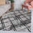 Blackmun Modern Abstract Black/Gray Rug-353531032