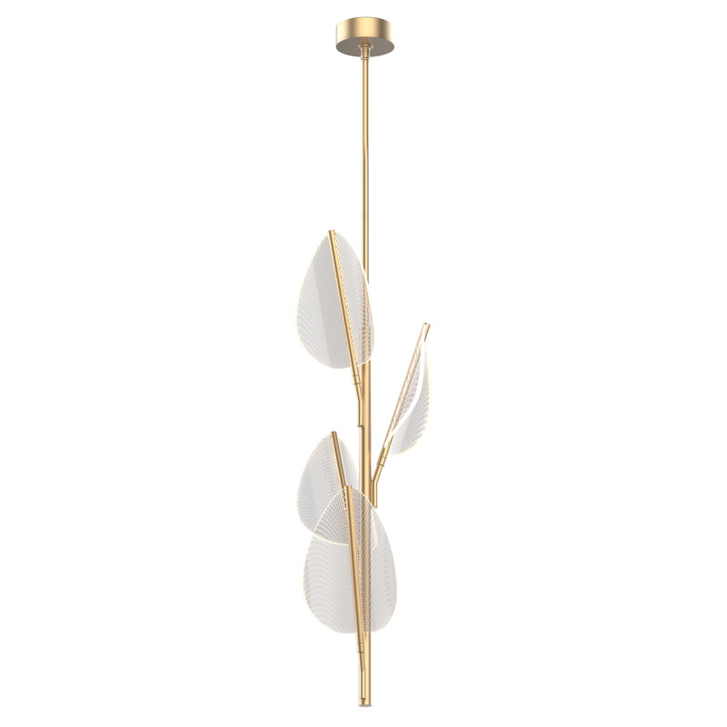 Luminaire suspendu unique à niveaux à 4 lumières Flora