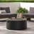32" Patio 40,000 BTU Round Iron Propane Fire Pit, Dark Grey (Tank Cover Not Included)