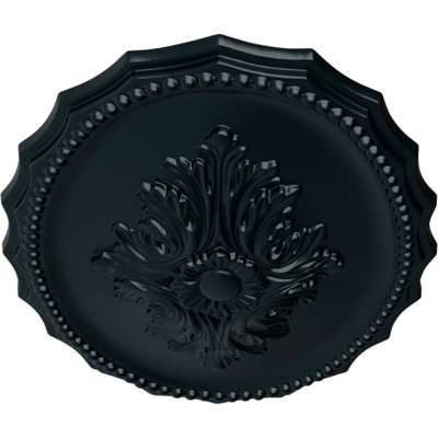 Médaillon de plafond Endurathane Oxford, l 16 7/8 po x H 11 3/4 po x P 1 1/2 po, finition d'ombre peinte à la main