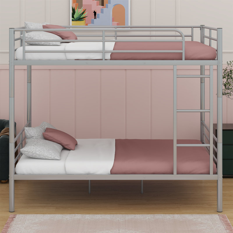 Metal Bunk Bed, Silver