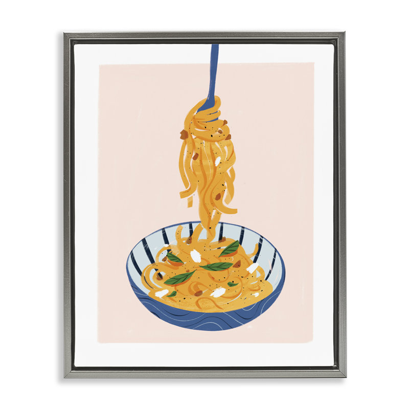  Art moderne sur toile Modern Pasta Bowl par Marina Astudillo, H 21 po x l 17 po, Gris
