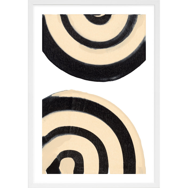 Passages 2 Painting by Andrea Stokes, White Framed, 26.5" W x 38" H