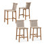 Tabouret de bar avec coussin 25,4 po Wicker