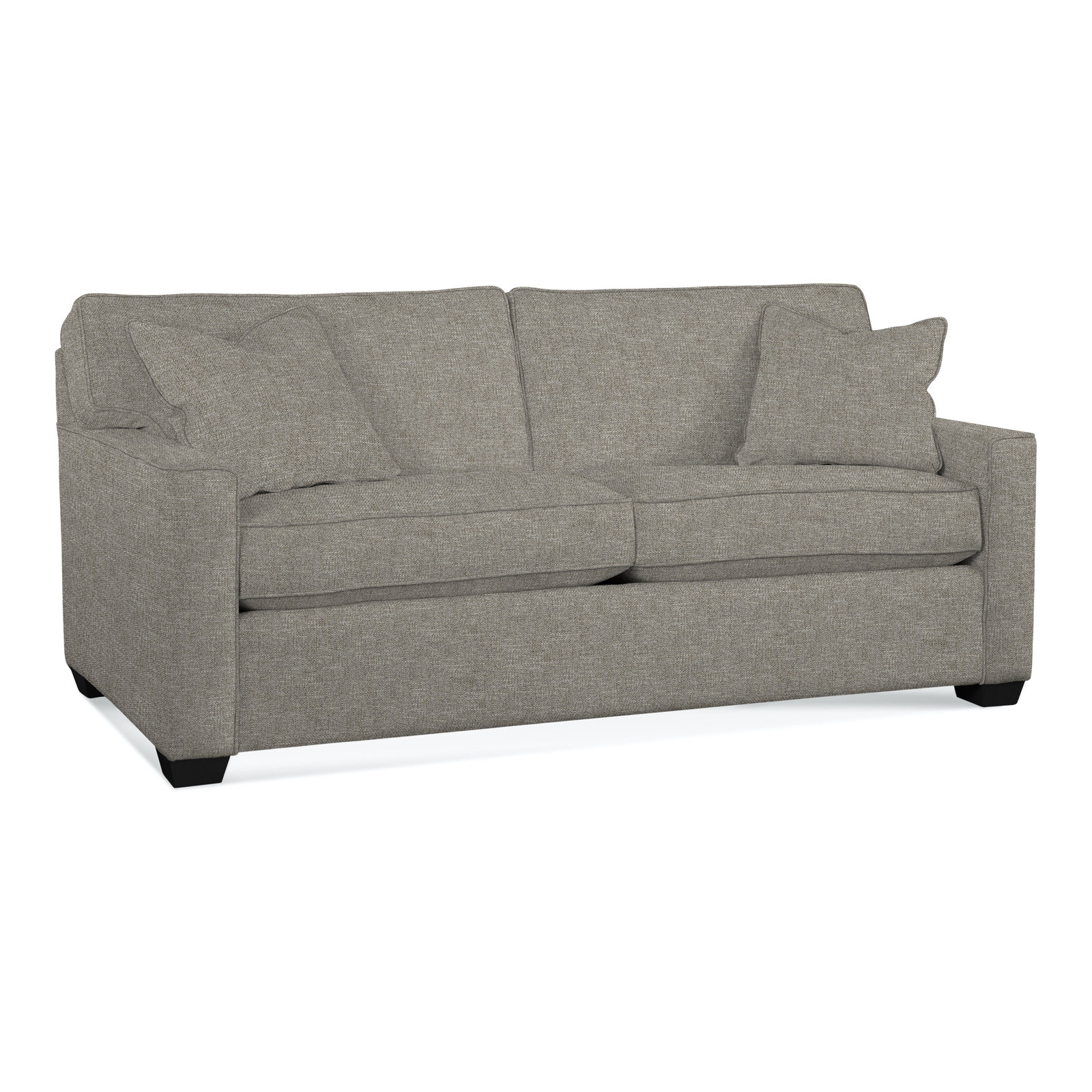 Frye 81'' Upholstered Sofa, Black , Basic Grey; 0317-83