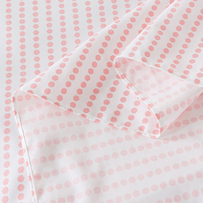 Ensemble de couvre-lit en microfibre , Couvre-lit très grand / couvre-lit + 2 taies déc, Rose