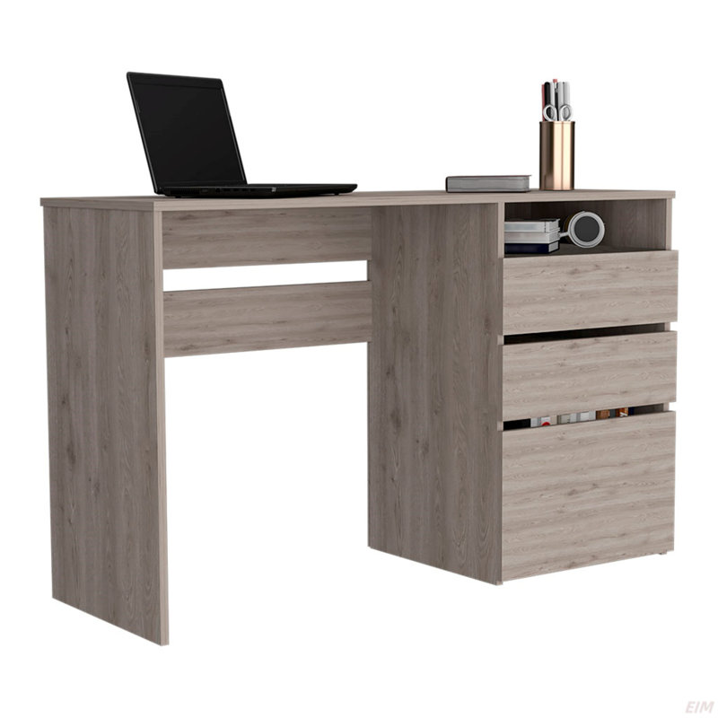 Computer Desk, 3 Drawers, One Shelf (Desk)