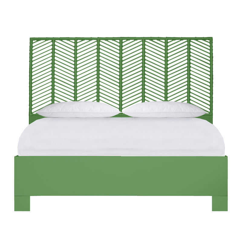 Liam Collection Bed, King, Bright Green
