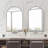 24X36 Inch Arched Recessed Medicine Cabinet-1104568685-1104568684