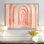 Blush Arch Glow II - Pink Geometric Wall Art