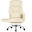 Chaise de bureau en chenille à pieds croisés avec accoudoirs rabattables, chaise de direction grande taille avec coussin lombaire et poches latérales-1362092645