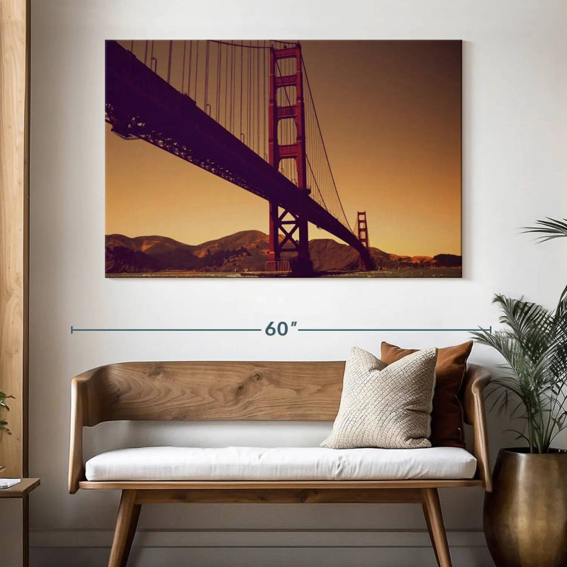 Lilie Sundown At Golden Gate, 34" H x 51" W