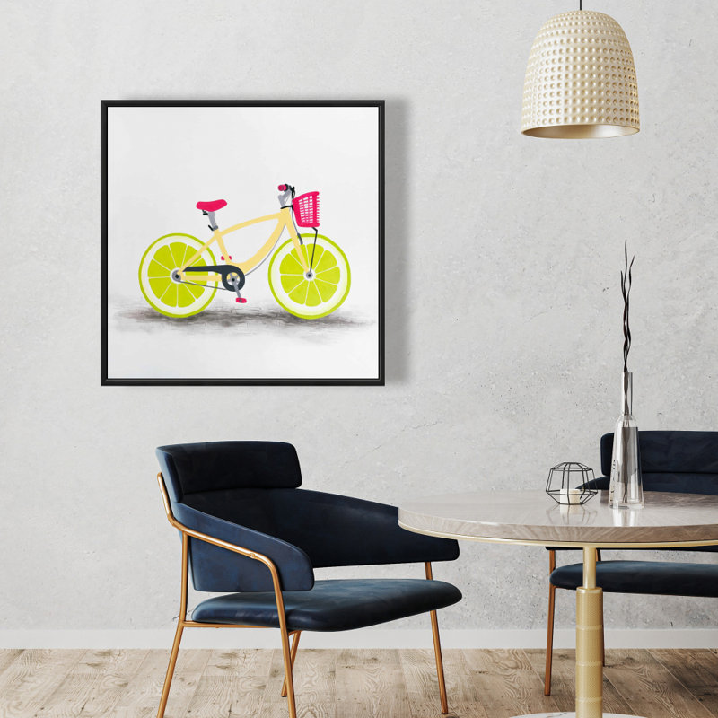 «Lime Wheel Bike» sur toile