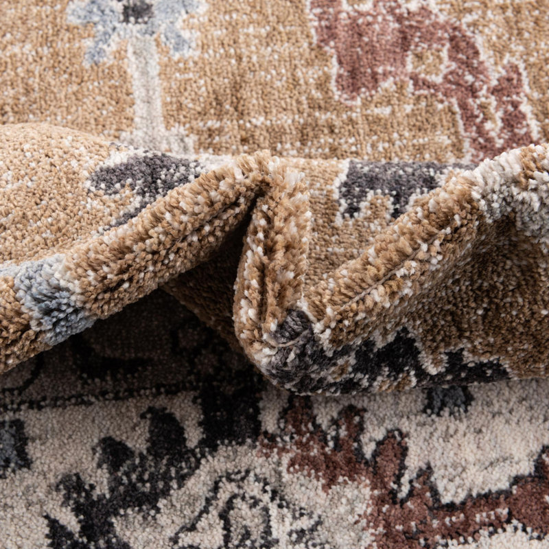 Erica Floral Indoor Rug, Round 3'3"