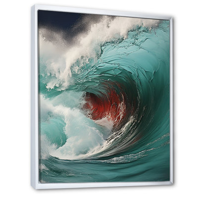 «Red Green Wave», impression sur toile