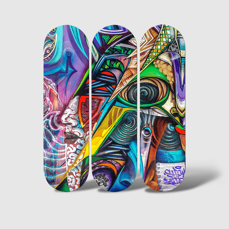 Superbe ensemble de peinture décorative en panneau de fibres à densité moyenne (3 pièces), imprimé UV, 27,6 x 27,6 pouces au total | 100% panneau de fibres à densité moyenne, épaisseur: 0,3 pouce | Parfait pour le salon, la chambre à coucher ou le bureau | Art mural accrocheur