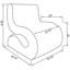 Chaise courbée Austin-874082055