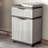 Storage Cabinet with Adjustable Shelf and Top Drawer - Gray-9882620
