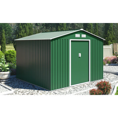 Oxford 9 ft. W x 8 ft. D Metal Garden Shed