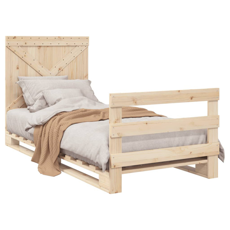 Plamond Solid Wood Bed, European Single (90 x 200cm)