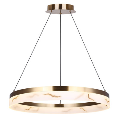 Lustre en roue de chariot à 1 lumière Lyia
