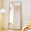 Miroir pleine grandeur trempé de 59 po x 16 po avec support-1883987041-1883655566