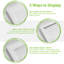 Nicola Spring - 8" x 8" White 3D Box Photo Frames - 6" x 6" Mount - Black