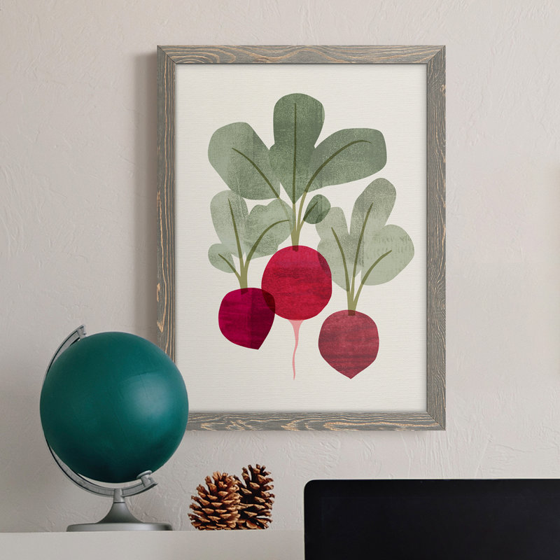 " Organic Veg I ", Grey Framed, 17" H x 20" W x 1" D