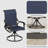 Patio Swivel Chair Set Of 2, All-weather Swivel Rocker Chair-459436067-459436088