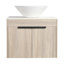 Ensemble de meuble-lavabo mural 24 po avec lavabo en céramique 24 po Modern Design-305610836